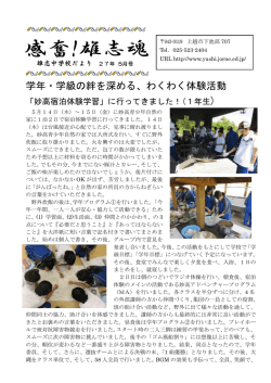 学年・学級の絆を深める、わくわく体験活動