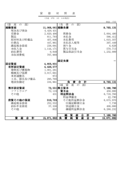 （資 産 の 部） （負 債 の 部） 流動資産 11,068,061 11,068,061 流動
