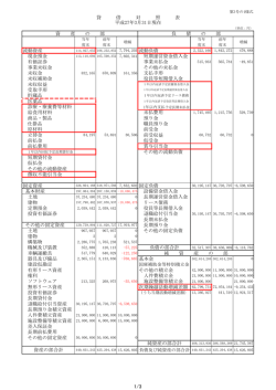 貸 借 対 照 表 資 産 の 部 負 債 の 部 流動資産 7
