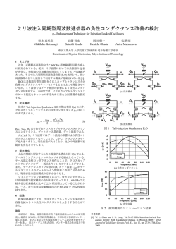 ミリ波注入同期型周波数逓倍器の負性コンダクタンス