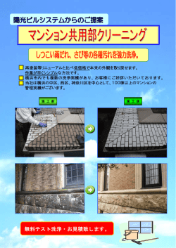マンション共用部クリーニング