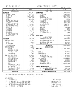 第67期 賃借対照表（PDF 65KB）