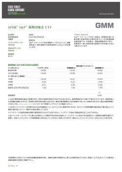 SPDR S＆P 新興国株式 ETF（GMM）