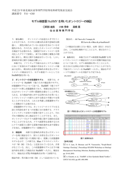 モデル検査器NuSMVを用いたオントロジーの検証