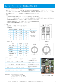 3．トピックス コンパクト型集塵機の開発・販売