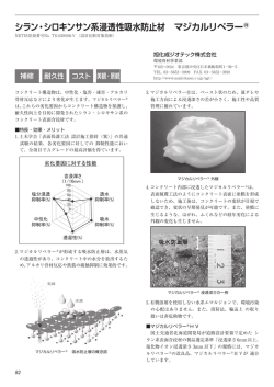 シラン・シロキンサン系浸透性吸水防止材 マジカルリペラー