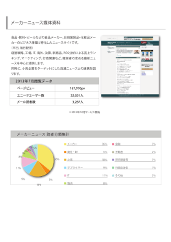 メーカーニュース媒体資料