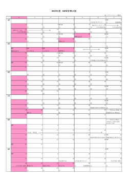 2015年度 SDM学事日程