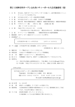 第21回神奈川オープンふれあいティーボール大会実施要項（案）
