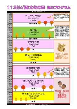 ヨガ塾 体内調整ヨガ スリムシェイプヨガ ダイエットピラティス モーニング