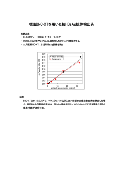 標識BNC-XTを用いた抗HBsAg抗体検出系