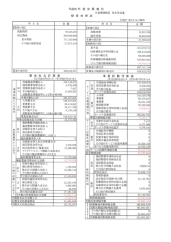 資 金 収 支 計 算 書