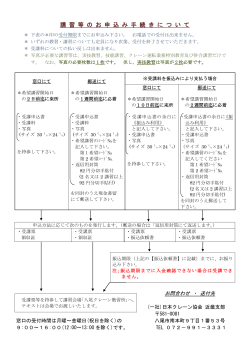 講習申込案内 - (社)日本クレーン協会近畿支部