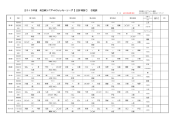 2015年度 埼玉県シニア40サッカーリーグ【 2部 南部 】 日程表