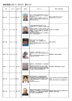 南紀熊野ジオパークガイド 南エリア