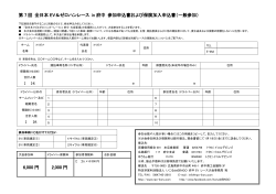 第5回 全日本EV＆ゼロハンレース in府中 参加申込書および保険加入
