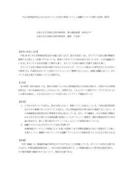 中心市街地活性化におけるまちづくり会社の事業ドメインと恊働