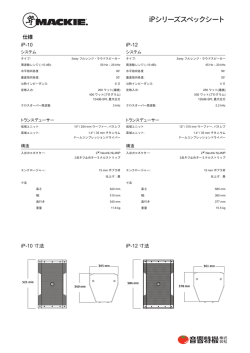 iP-10 スペックシート