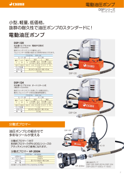 電動油圧ポンプ DSPシリーズ