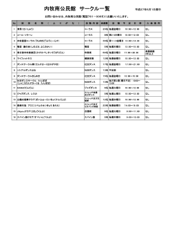内牧南公民館 サークル一覧