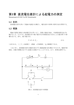 第1章 直流電位差計による起電力の測定