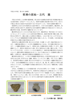H26 第1回企画展 展示解説シート