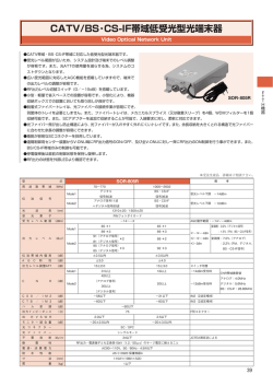 CATV/BS・CS-IF帯域低受光型光端末器