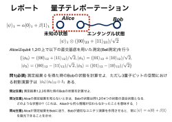 レポート 量子テレポーテーション