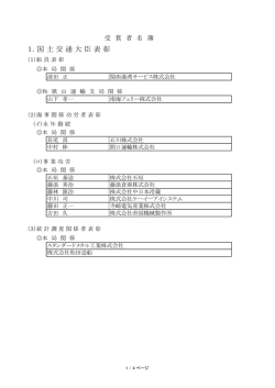 1．国 土 交 通 大 臣 表 彰