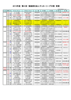 前期 - 福島県サッカー協会