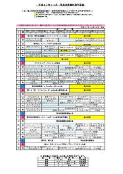 H27年11月～12月Hpアリーナ