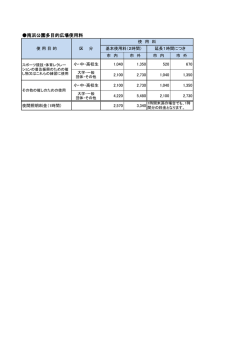南浜公園多目的広場使用料