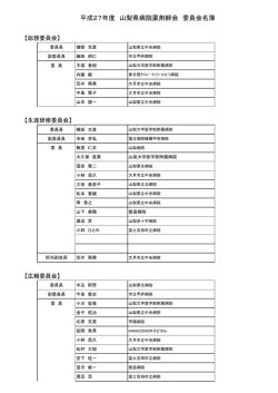 委員会名簿（H27年度）