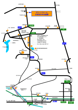 至：三田・神戸方面 千刈水源地 至：篠山