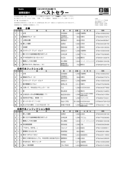 ベストセラー - 日本出版販売株式会社