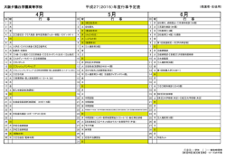 27年度年間行事予定 - 大阪夕陽丘学園高等学校