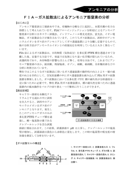 アンモニアの分析 FIA－ガス拡散法によるアンモニア態窒素の分析
