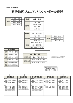 連盟組織図 - 石狩ジュニアバスケットボール連盟