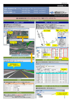 道路・鉄道線形計画システム APS-MarkⅣWin Ver11.5