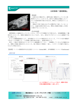 分析事例「透明異物」