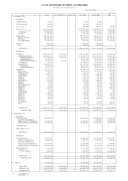 2015年度 特定非営利活動に係る事業会計 収支予算書 総括表