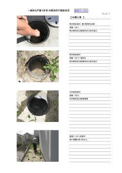 次のページへ 一般的な戸建て住宅 内覧会同行調査状況 【 外構工事 】