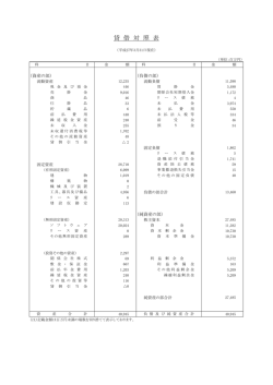 貸 借 対 照 表 - ドコモ・システムズ株式会社