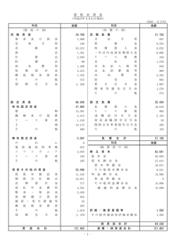 貸 借 対 照 表 - 1 -