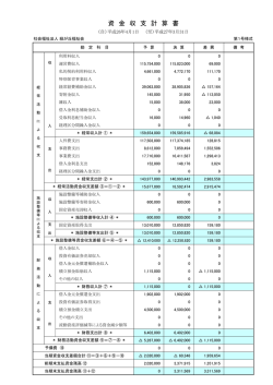 資 金 収 支 計 算 書 - 緑が丘こども園HomePage