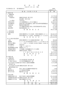 財産目録