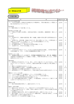 特色ある行事は