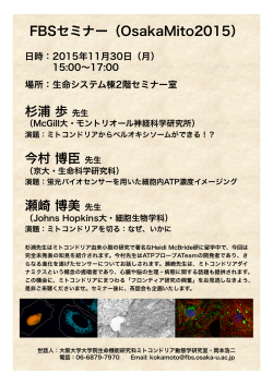 FBSセミナー（OsakaMito2015）