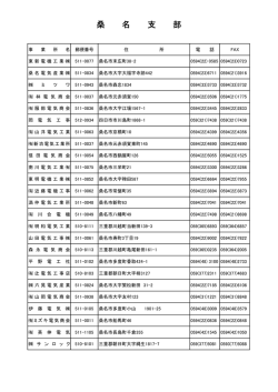 桑 名 支 部 - 三重県電気工事業工業組合