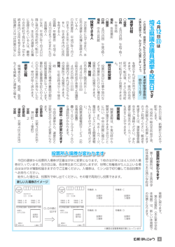 4 埼玉県議会議員選挙 投票日